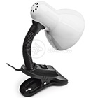 Luminária Articulada Branca Com Garra Presilha Bivolt E27 Par