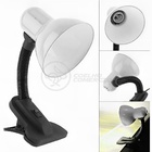 Luminária Articulada Branca Com Garra Presilha Bivolt E27 Par