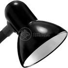 Luminária Articulada Preta Com Garra Presilha Bivolt E27 Para