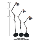 Luminária Articulável Pedestal Multiuso Sofisticada