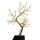 Luminária Árvore Abajur Rosê Gold Flor Led 48 Lâmpadas 45cm 1
