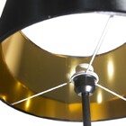 Luminária Base De Ferro Capsula Preto