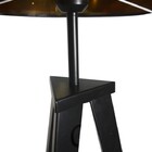 Luminária Base De Ferro Capsula Preto