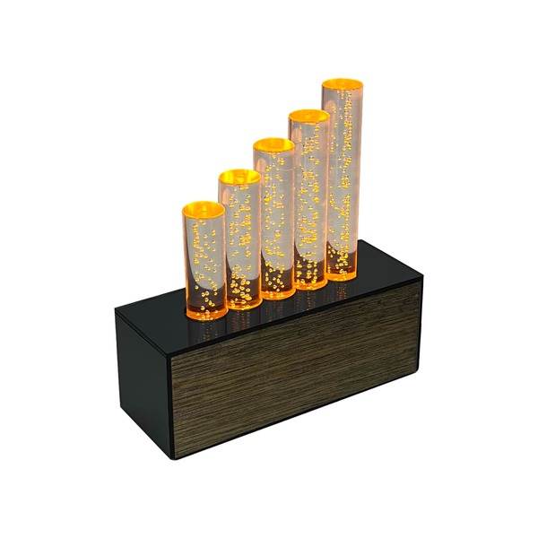 Luminária Blend Led 220v Decorativa De Mesa Cinza Titânio Em