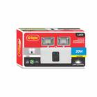 Luminária Bloco Autônomo Led Emergência 20w 6500k 2200lm