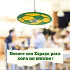 Luminária Bola - Copa Do Mundo Brasil - Verde E Amarelo Decor