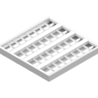 Luminária Calha Taschibra Atela Embutir/sobrepor 62x62cm 4xt8