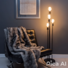 Luminária Chão 4 Colunas Metálicas Slim 4 Alturas P/4 Lâmpada