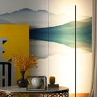 Luminária Chão Canto Moderna Slim Led Integrado Perfil Linear