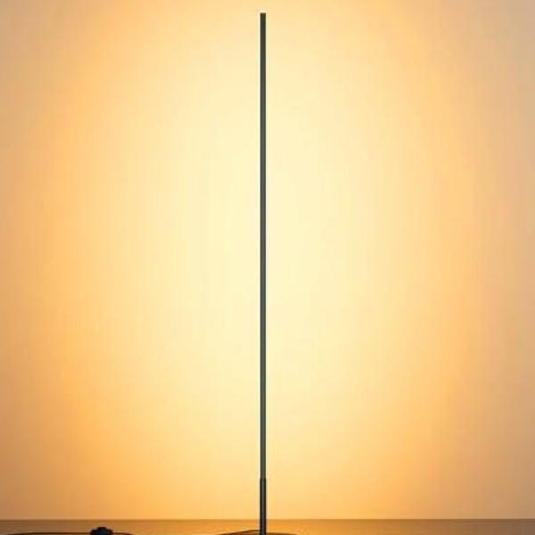 Luminária Chão Canto Moderna Slim Led Integrado Perfil Linear