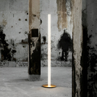 Luminária Chão Moderna Luxo Duas Colunas Slim Linerares Led I