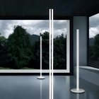 Luminária Chão Moderna Luxo Duas Colunas Slim Linerares Led I