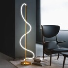 Luminária Chão Moderna Luxo Slim Iluminação Mangueira Led 360