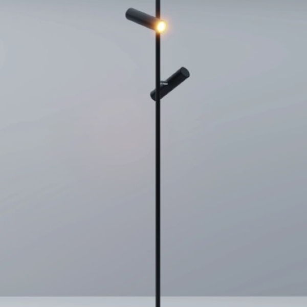 Luminária Chão Moderna Minimalista Coluna Slim P/2 Mini Dicro