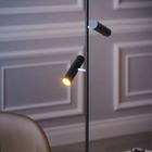 Luminária Chão Moderna Minimalista Coluna Slim P/2 Mini Dicro