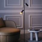 Luminária Chão Moderna Minimalista Coluna Slim P/2 Mini Dicro