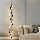 Luminária Chão Moderna Slim Led Integrado Duplo Perfil Espira