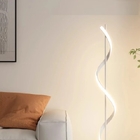 Luminária Chaõ Moderna Slim Led Integrado Espiral 1,40m - Pre