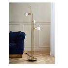 Luminária Chão Moderna Sofisticada 3 Colunas Slim Metálica P/