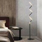 Luminária Chão Moderna Sofisticada Slim Led (inclusa) Espiral