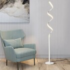 Luminária Chão Moderna Sofisticada Slim Led (inclusa) Espiral