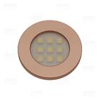 Luminária Circular 9 Leds Br Frio 5000k Red Gold