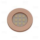 Luminária Circular 9 Leds Br Frio 5000k Red Gold