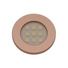 Luminária Circular 9 Leds Br Frio 5000k Red Gold