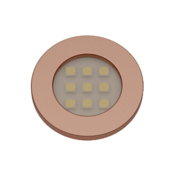 Luminária Circular 9 Leds Br Frio 5000k Red Gold