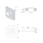 Luminária Circular 9 Leds Br Frio 5000k Titanium