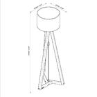 Luminária Classic Off White/nature - Tebarrot