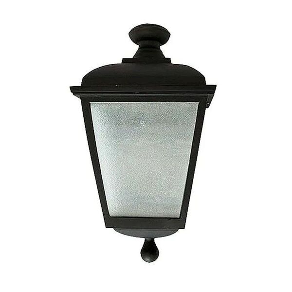 Luminária Colonial Meia Cara Galena Em Alumínio E Vidro