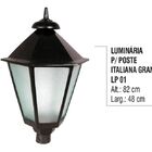 Luminária Colonial Para Poste Italiana Grande Em Alumínio