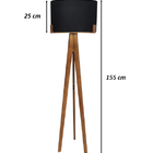 Luminária Coluna De Chão Austria Desm Cedro Preto