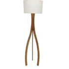 Luminária Coluna De Chão Ipanema Cedro Cru