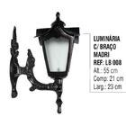 Luminária Com Braço Madri Externa/interna Em Alumínio 55cm