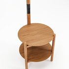 Luminária Com Mesa Auxiliar Decorativa Agatha Champagne