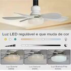 Luminária Com Ventilador De Teto Galaxy 40w