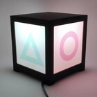 Luminária Criativa Box Ps Gaming Minimalista Em Mdf