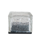 Luminária Cubo De Gelo Led Solar Luz Branco Quente Área Exter