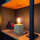 Luminária Cubo Madeira Pinus