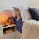 Luminária Cubo Madeira Pinus