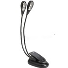 Luminária De 4leds,dupla E Flexível P/estante De Partitura