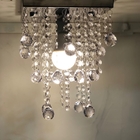 Luminária De Acrílico Alto Brilho Já Vai Montado Com Led 35cm