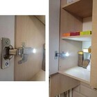 Luminaria De Armario Led Automatica Dobradiça Sensor Intelige
