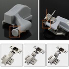 Luminaria De Armario Led Kit 12 Uni Dobradiça Automatica Guar