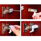 Luminaria De Armario Led Kit 12 Uni Dobradiça Automatica Guar