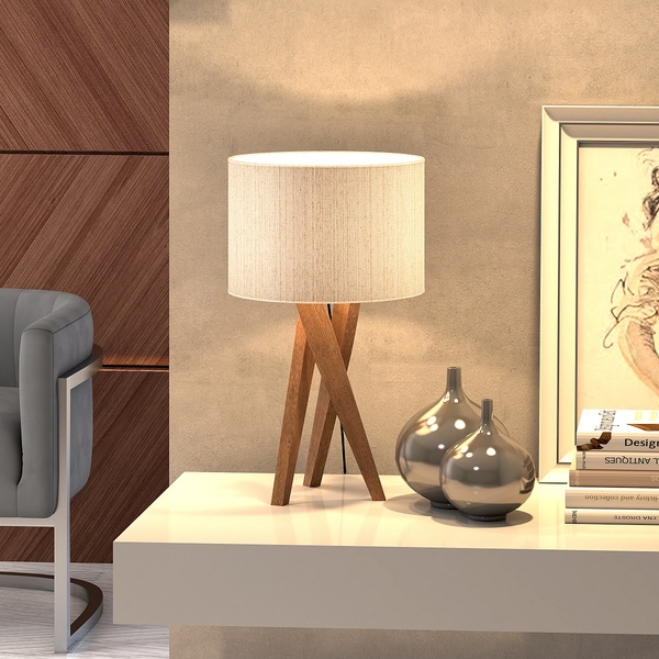 Luminaria De Cabeceira Box Mini Bela Pes De Madeira