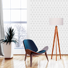 Luminária de Chão 1,52m de Madeira Imbuia e Algodão 1001.03