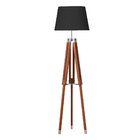 Luminária De Chão 1,63m De Madeira Imbuia E Preto 745.03